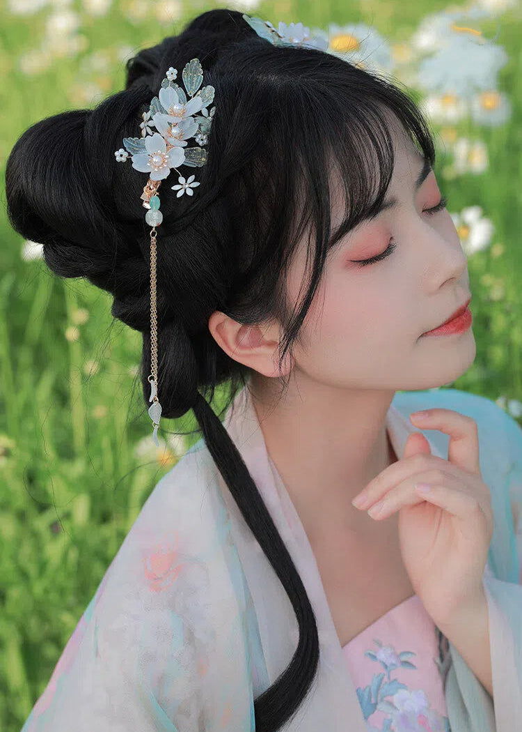 Pear Blossoms | 2-Piece Pear Flower Hairclips (晨留香)