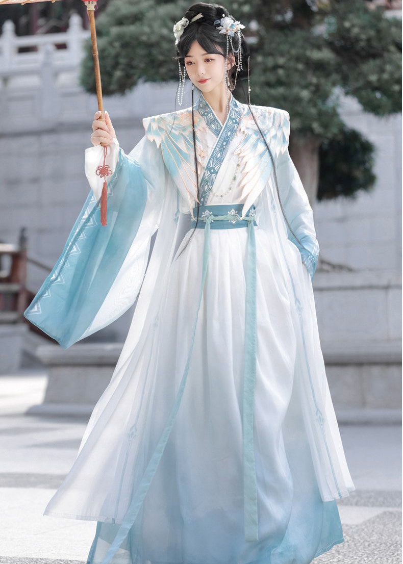 Azure Sky | 4-Piece Unisex Couple Plus Hanfu (碧落)