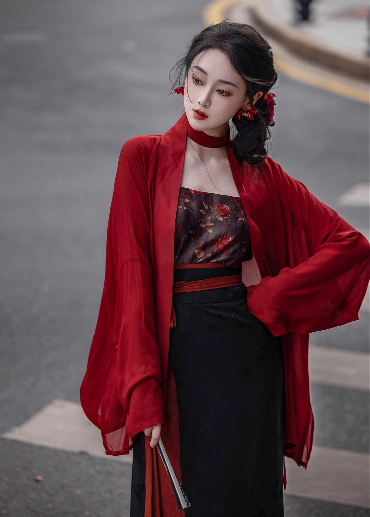Twilight Rose | 3-Piece Hanfu (玫瑰夜语)