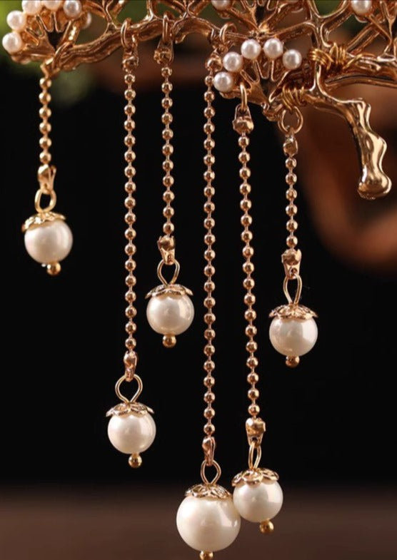 Pine | Pearl Double Sided Hairpin (松果果)