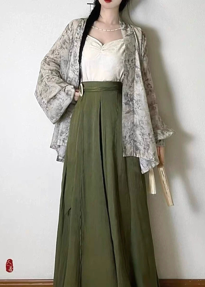Pine Mist | 3-Piece Plus Pants Set (松间雾)