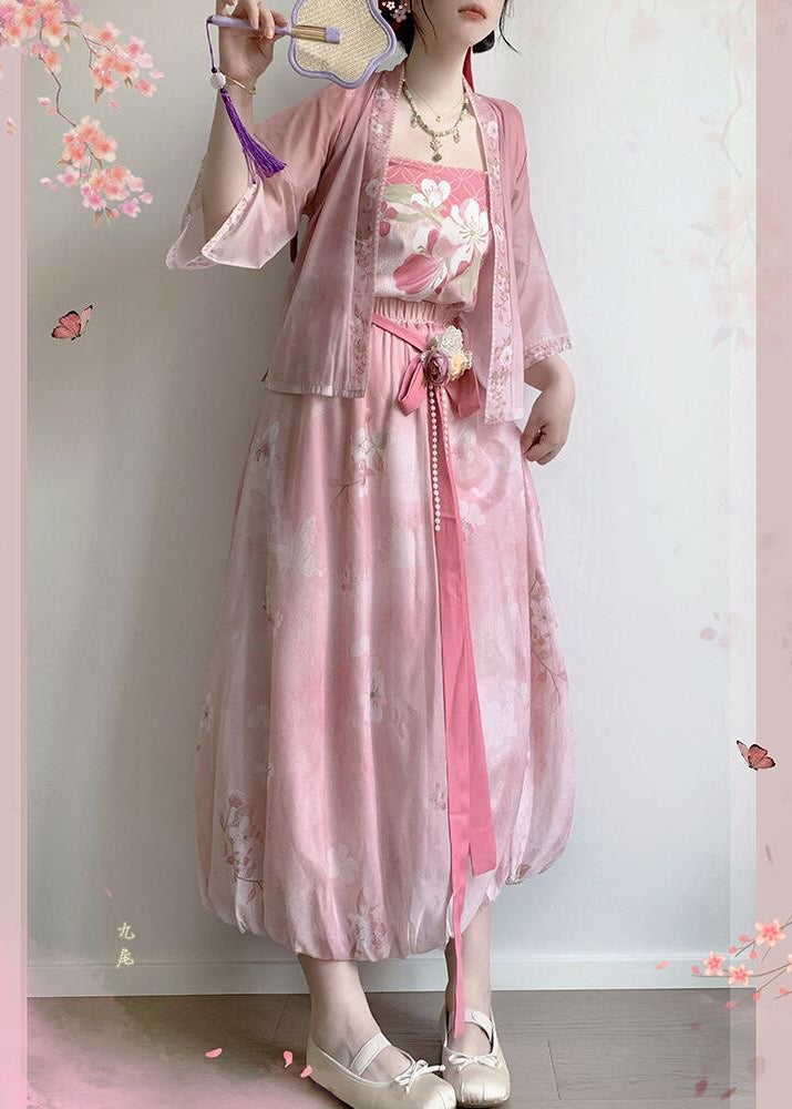 Pink Bubbles | 3-Piece Plus Pants Set (粉红泡泡)