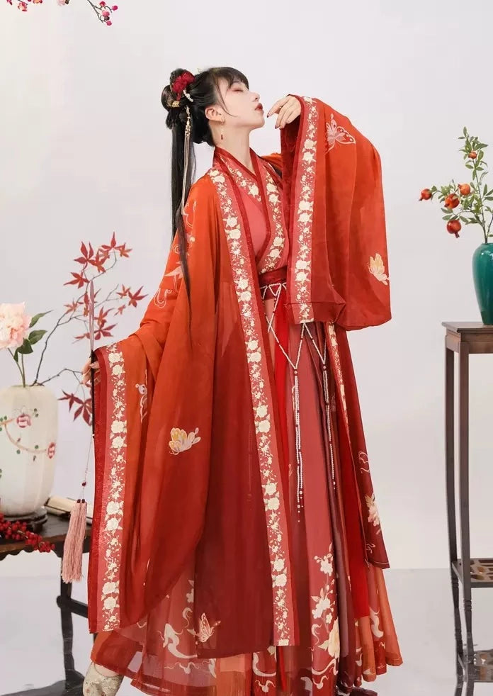 Phoenix Butterfly  | Unisex 3-Pieces Hanfu Set (凤蝶)