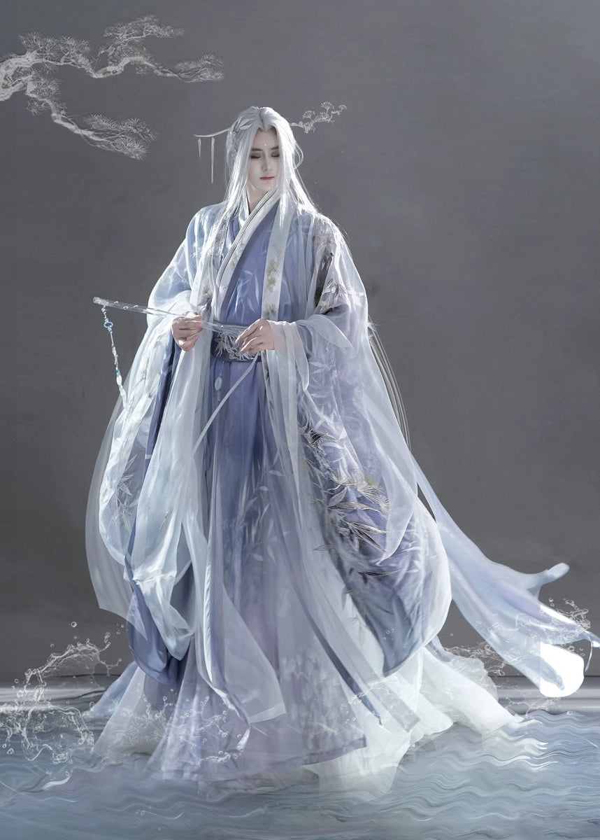 Bamboo Pine | 10-Piece Unisex Hanfu Set (岁寒三友)