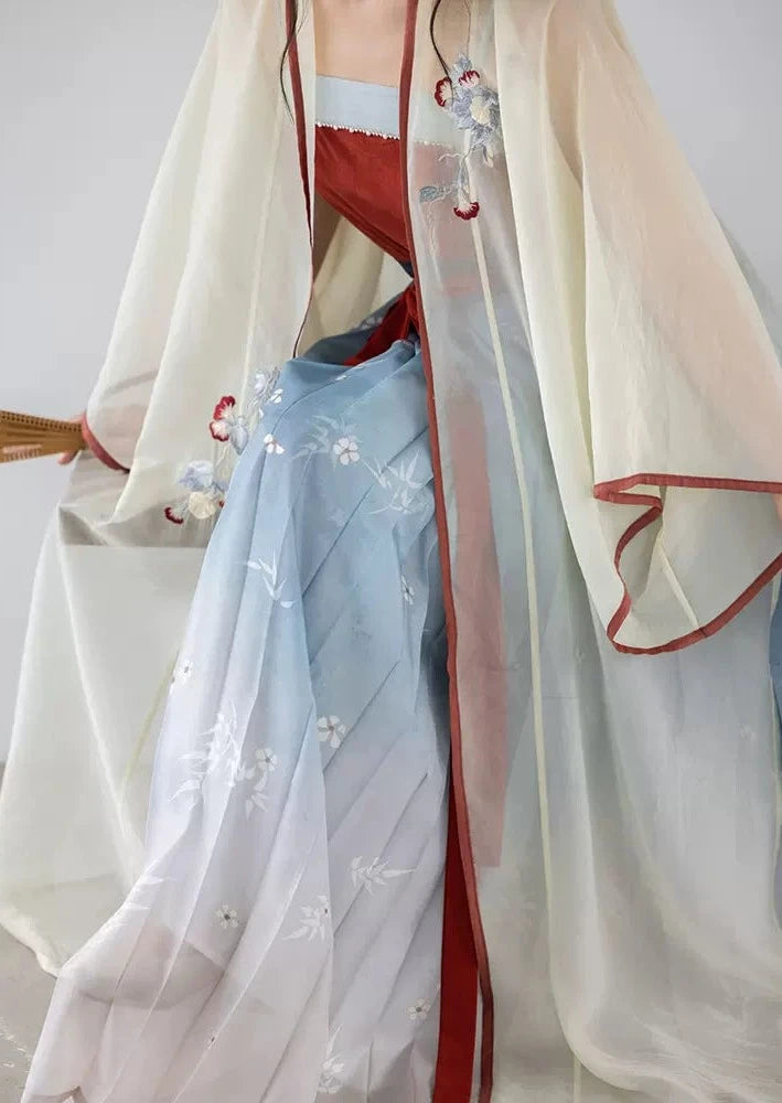 Morning Glory | Conjunto de falda Ma Mian de 3 piezas (朝颜)