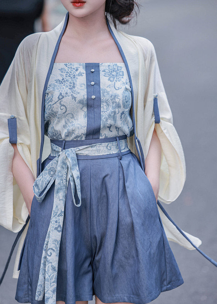 Azure | 3-piece Modern Shorts Set (空青)