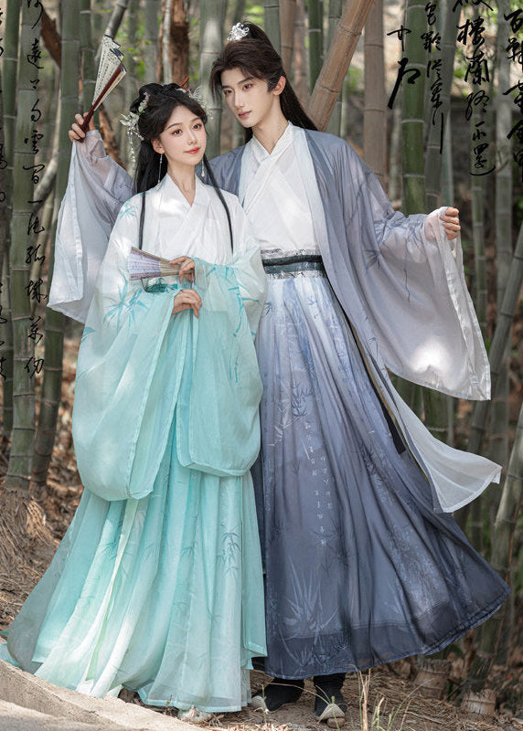 Mystic Bamboo | 3-Piece Unisex Couple Plus Hanfu (玄玉)