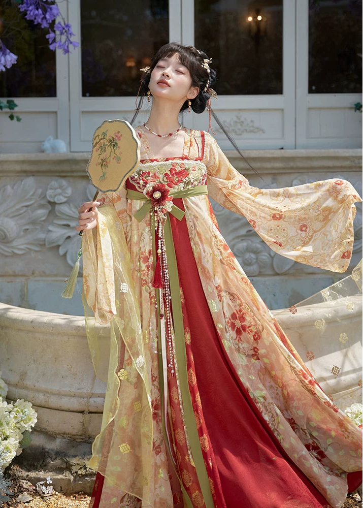Firework Bloom | 3-Piece Embroidered Hanfu (火树银花)
