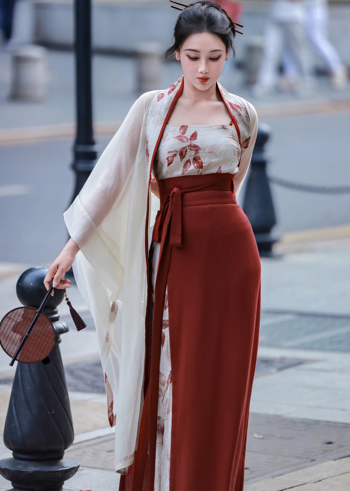 Red Maple | 3-Piece Modern Hanfu Set (红叶)