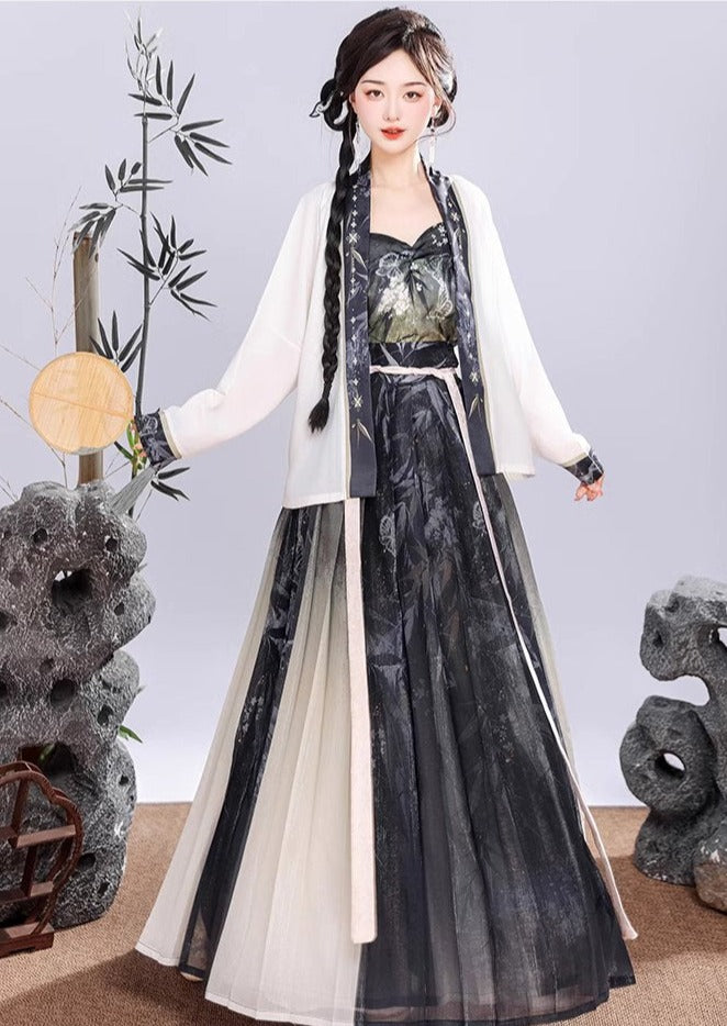 Ink Whispers | 4-Pieces Hanfu Set (墨客)