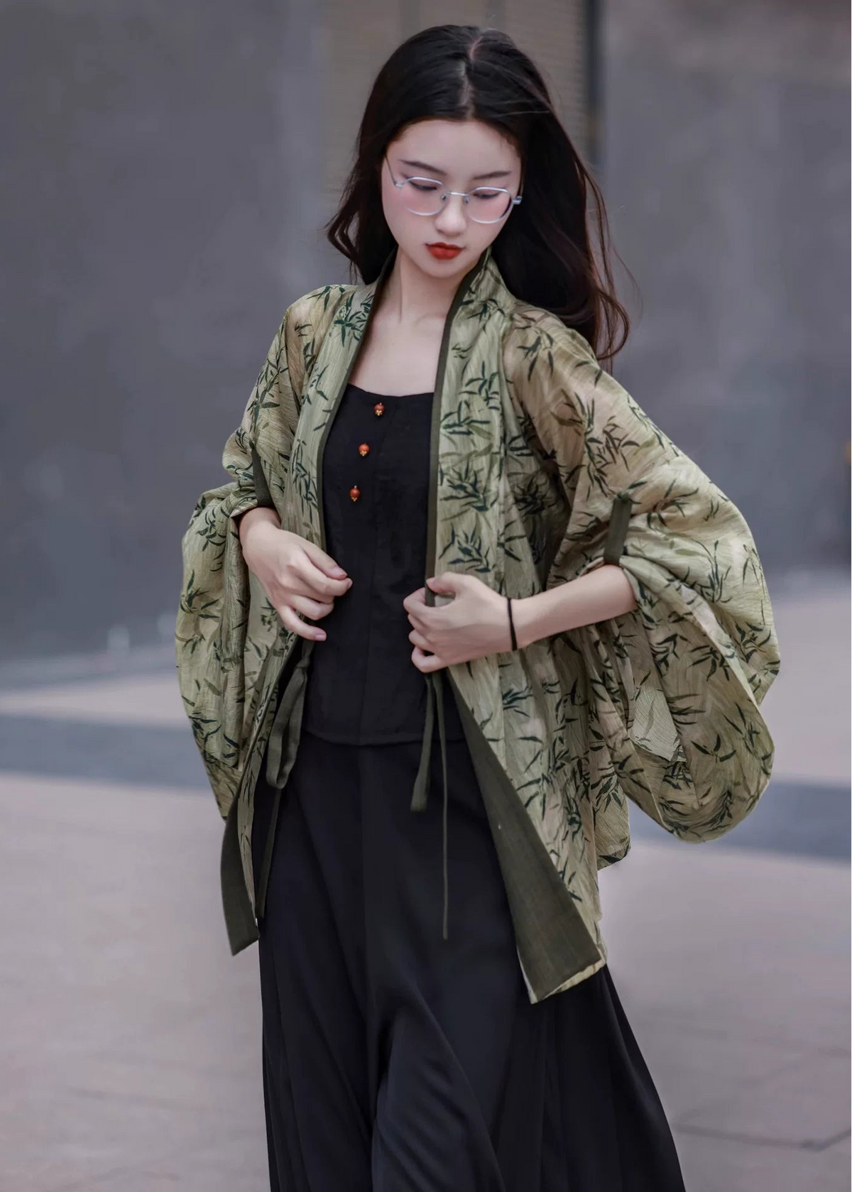 Noir Ink | Modern 3-Piece Set Jacket Tank Top & Pants (玄墨)