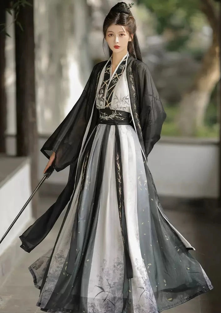Bamboo Wind | Unisex 3-Pieces Hanfu Set (御芙蓉)