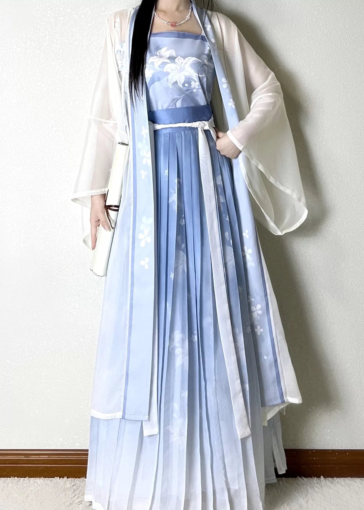 Blue Lily | 3-Piece Plus Hanfu (幽蓝百合)