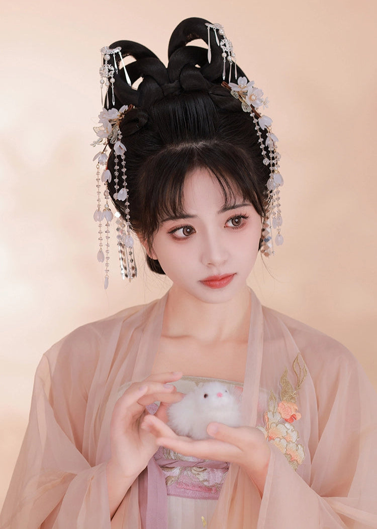 Pear Blossoms | 2-Piece Pear Flower Hairclips (见梨花)