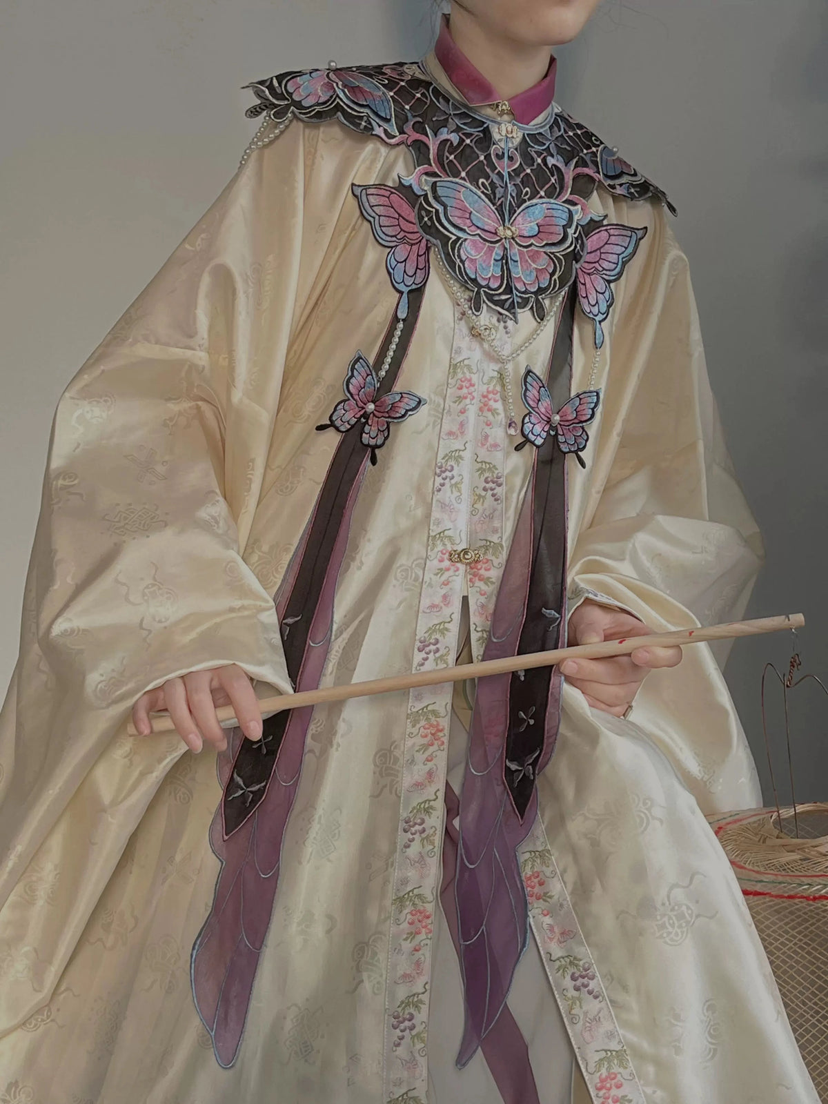 Butterfly | Embroidered Cloud Collar