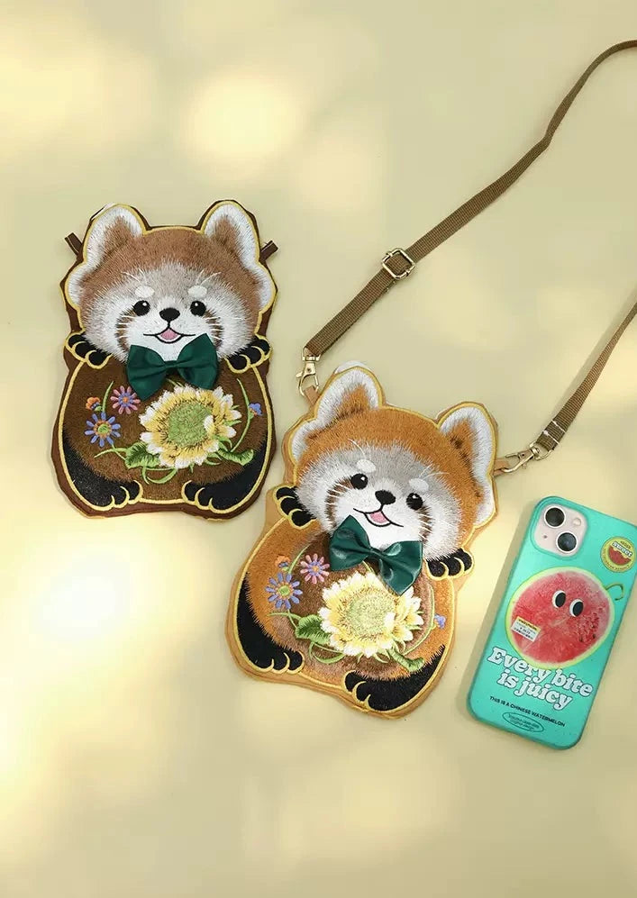 Red Panda | Embroidered Purse
