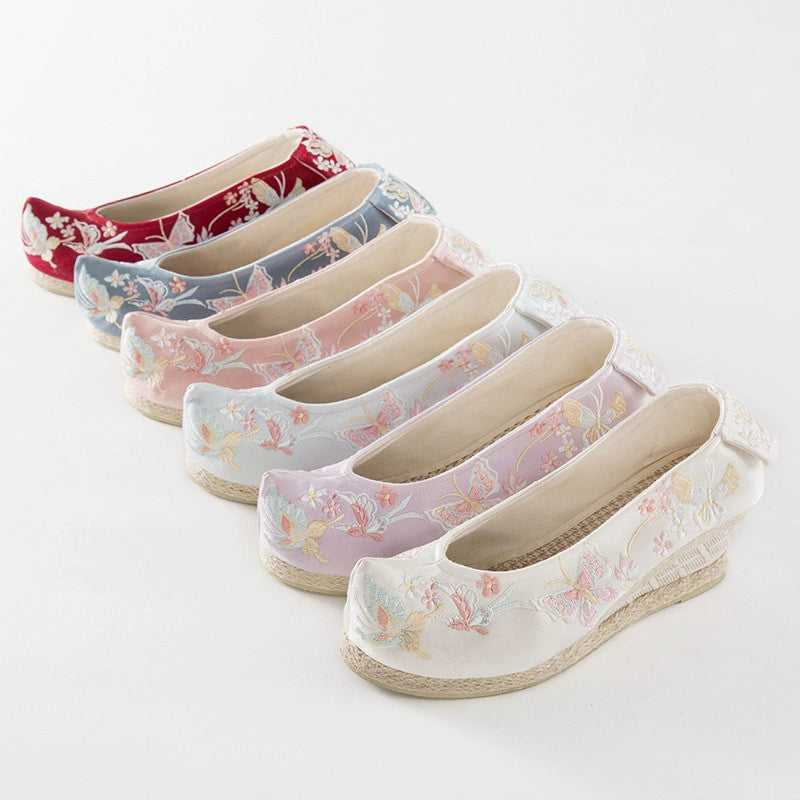 Butterfly | Blue Embroidered Shoes(小蝴蝶）