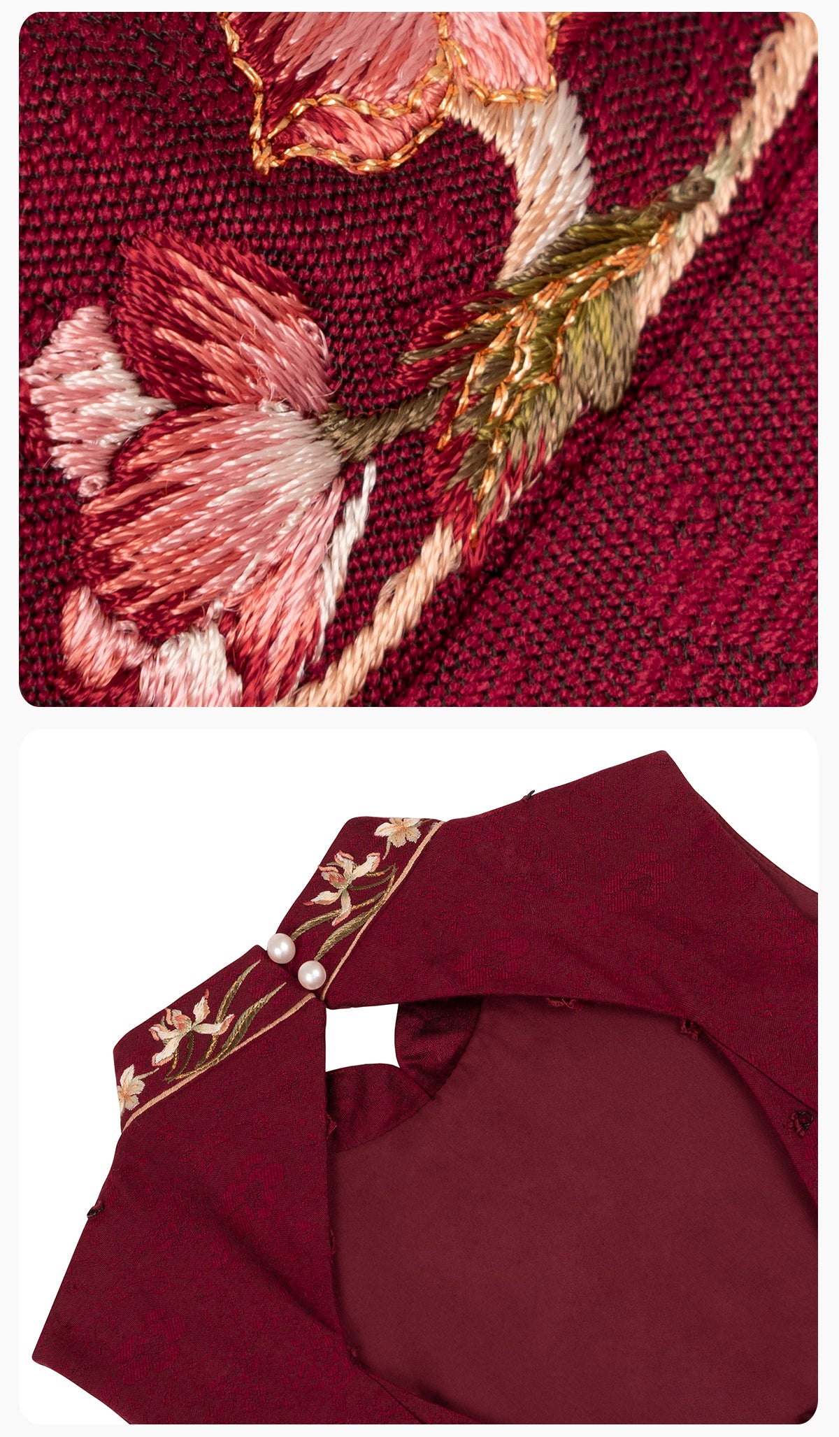 Red Phoenix | Modern 3-Piece Engagement Wedding Dress (丹凤玉露)