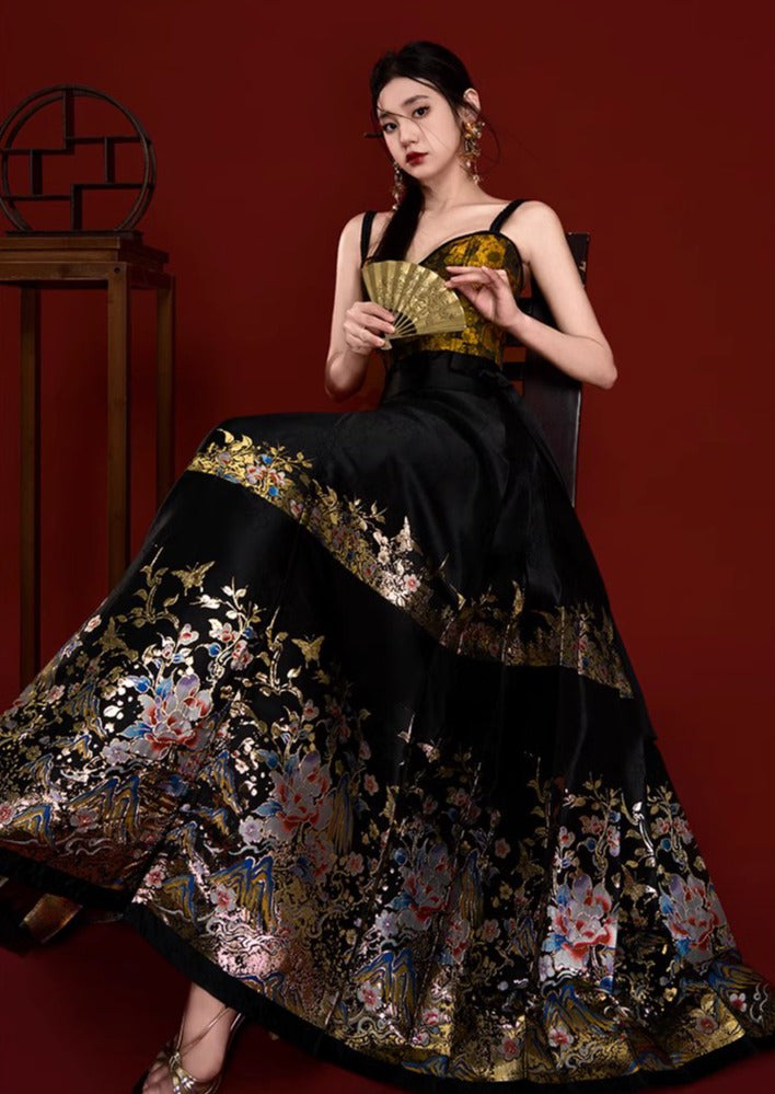 Queen B | 2-Pieces Modern MaMian Skirt Set (江山如画)