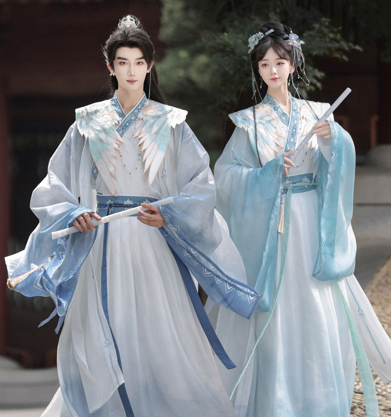 Azure Sky | 4-Piece Unisex Couple Plus Hanfu (碧落)