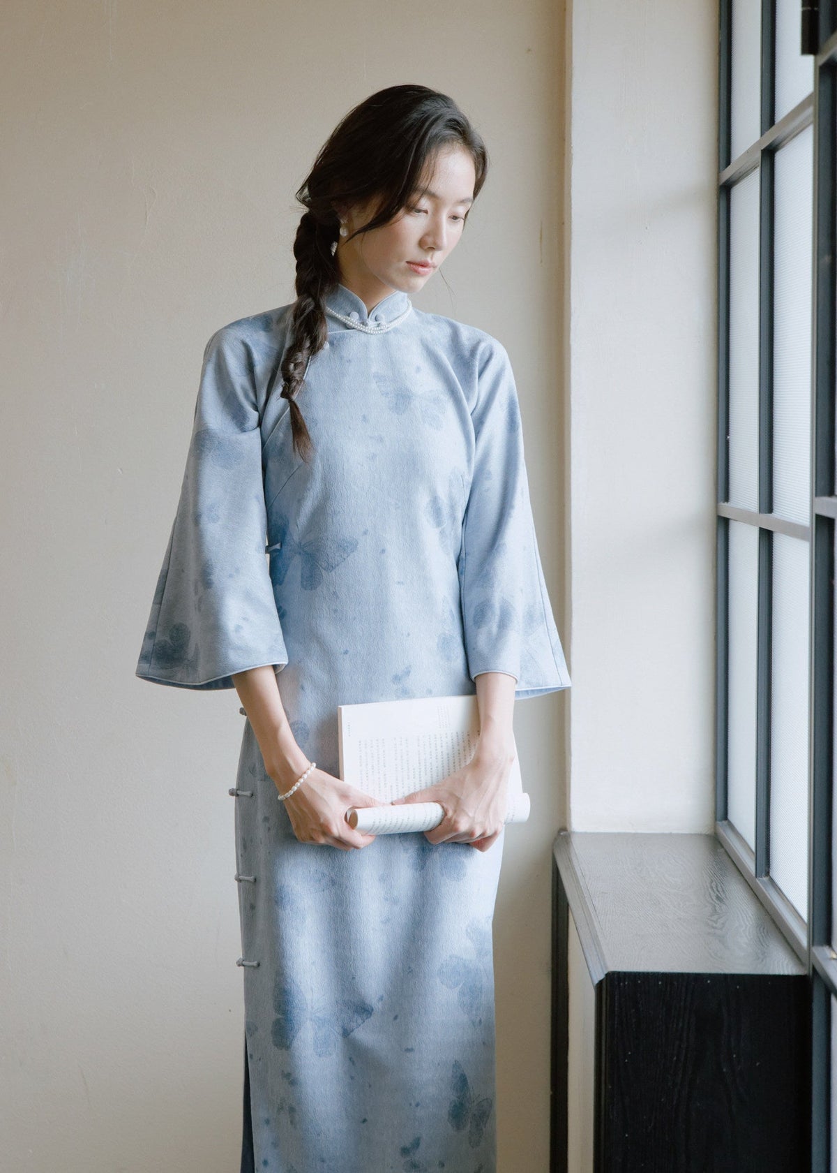 Blue Butterfly | 1930s Hong Kong Style Qipao (蓝蝶梦)