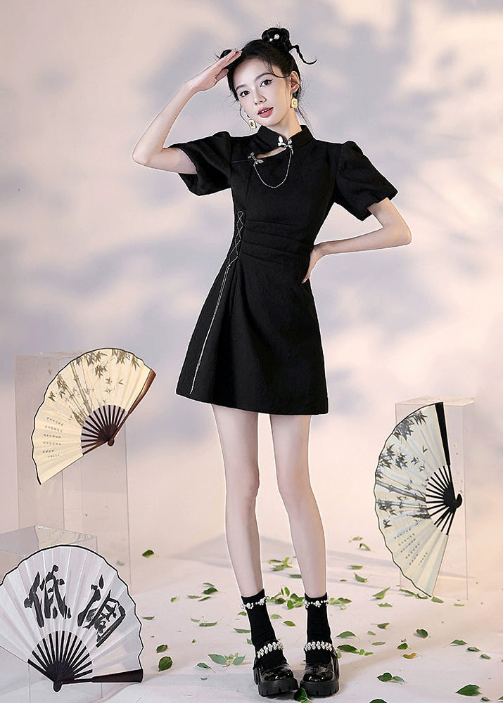 Black Widow | Mini Qipao Dress (黑寡妇)