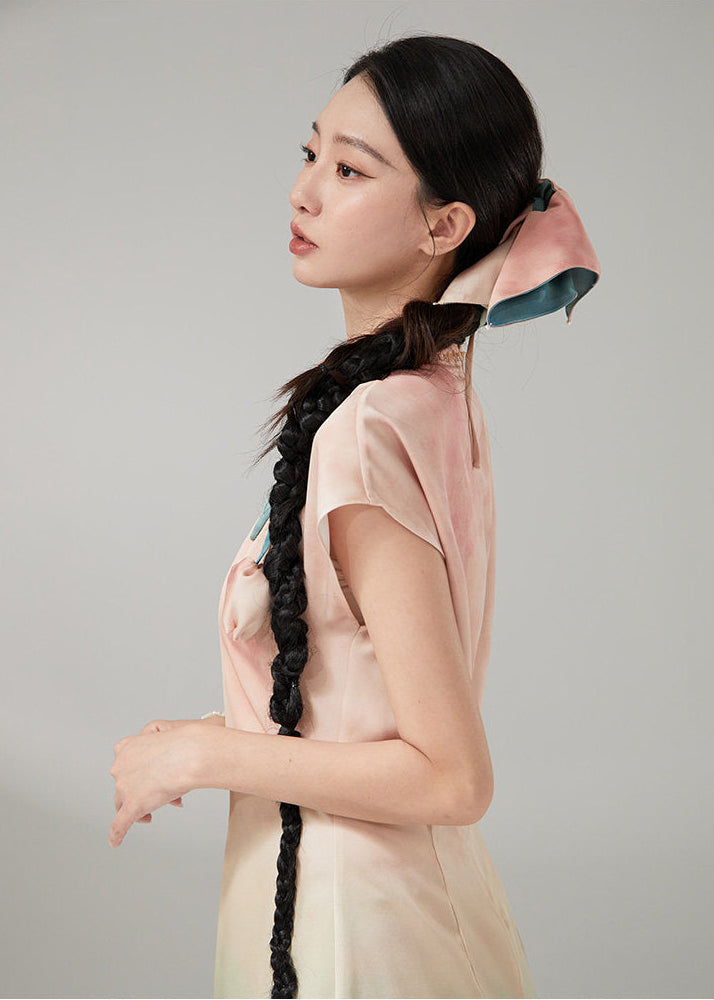 Mountain Shadow | Purple Gradient Modern Qipao (岫影)