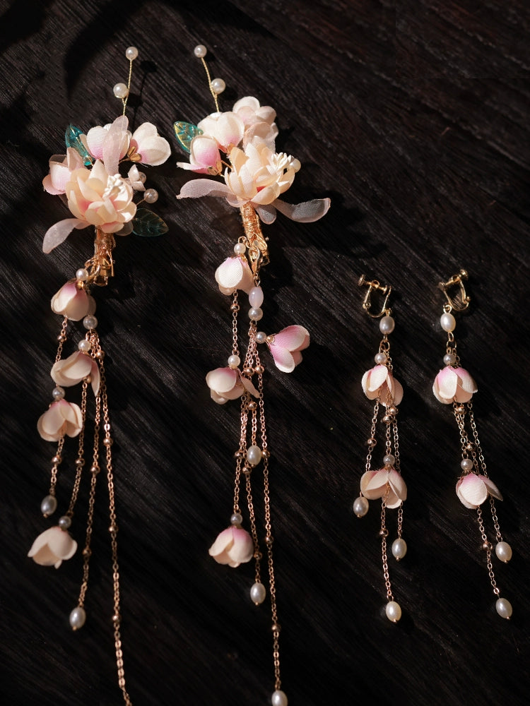 Serene Orchid | 2-Piece Flower Hairclips (幽兰)