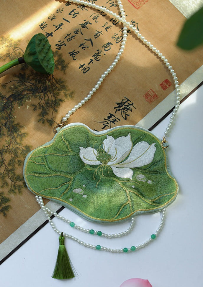 Lotus Fairy | Embroidered Purse