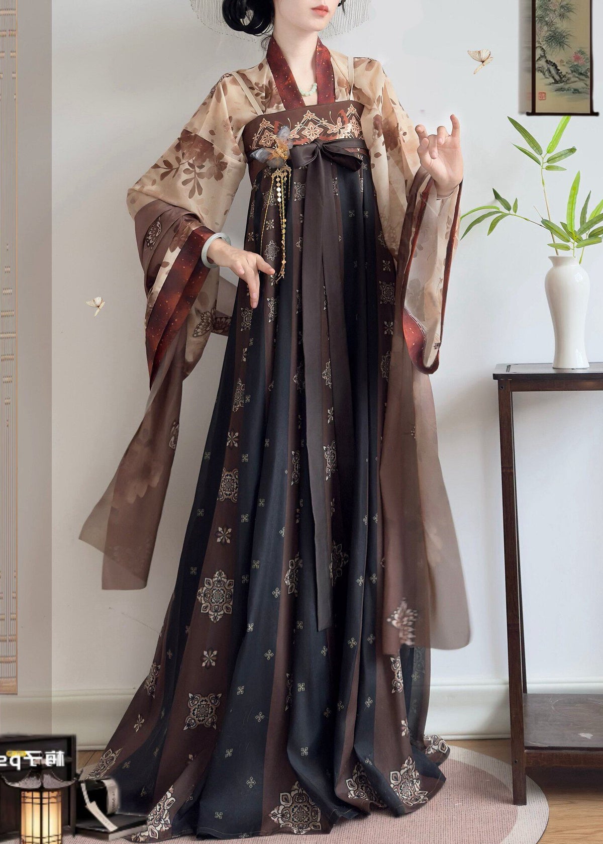 Mediados de verano | Hanfu de 3 piezas más (半夏)