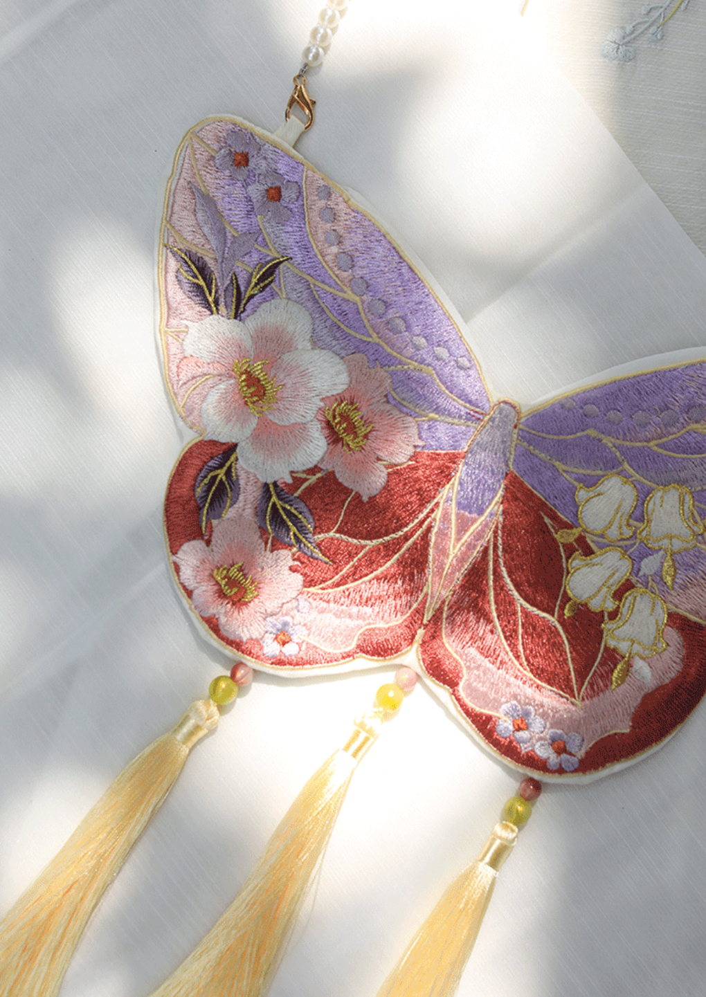 Butterfly | Double-Sided Embroidered Purse