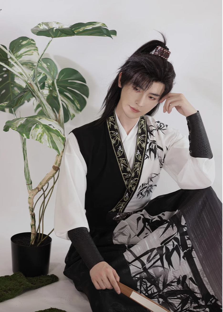 Bamboo Melody | Unisex 6-Piece Couple Hanfu (竹音)