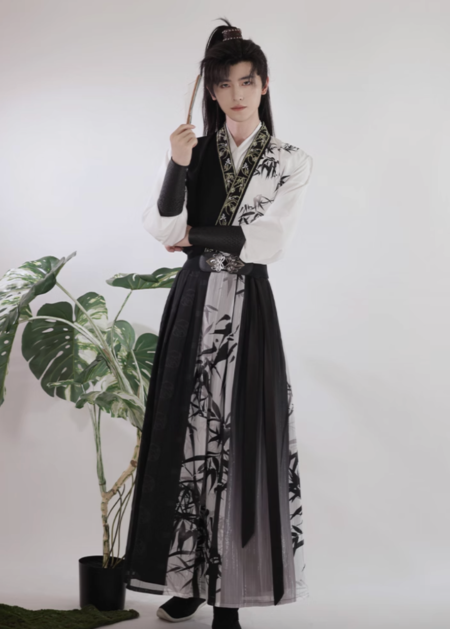 Bamboo Melody | Unisex 6-Piece Couple Hanfu (竹音)