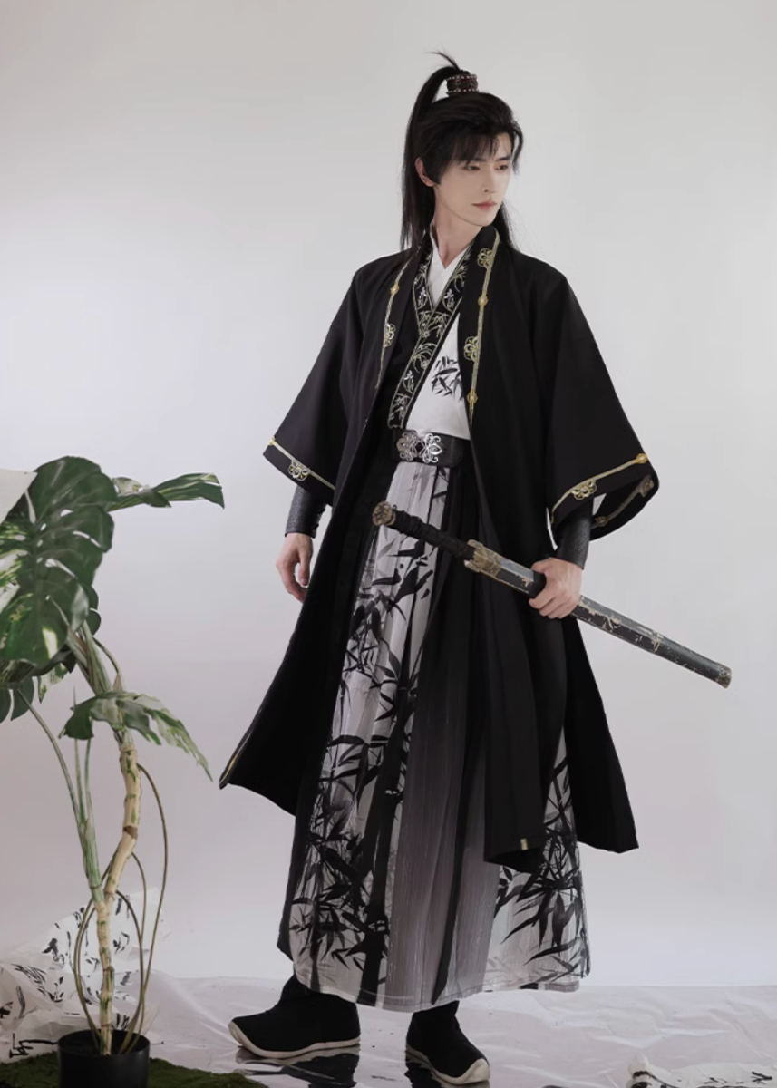 Bamboo Melody | Unisex 6-Piece Couple Hanfu (竹音)
