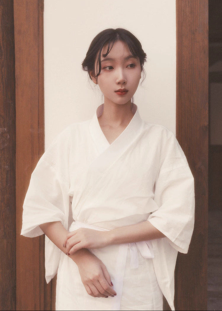 Pure White | Linen Juban Undergarment for Kimono (素白)