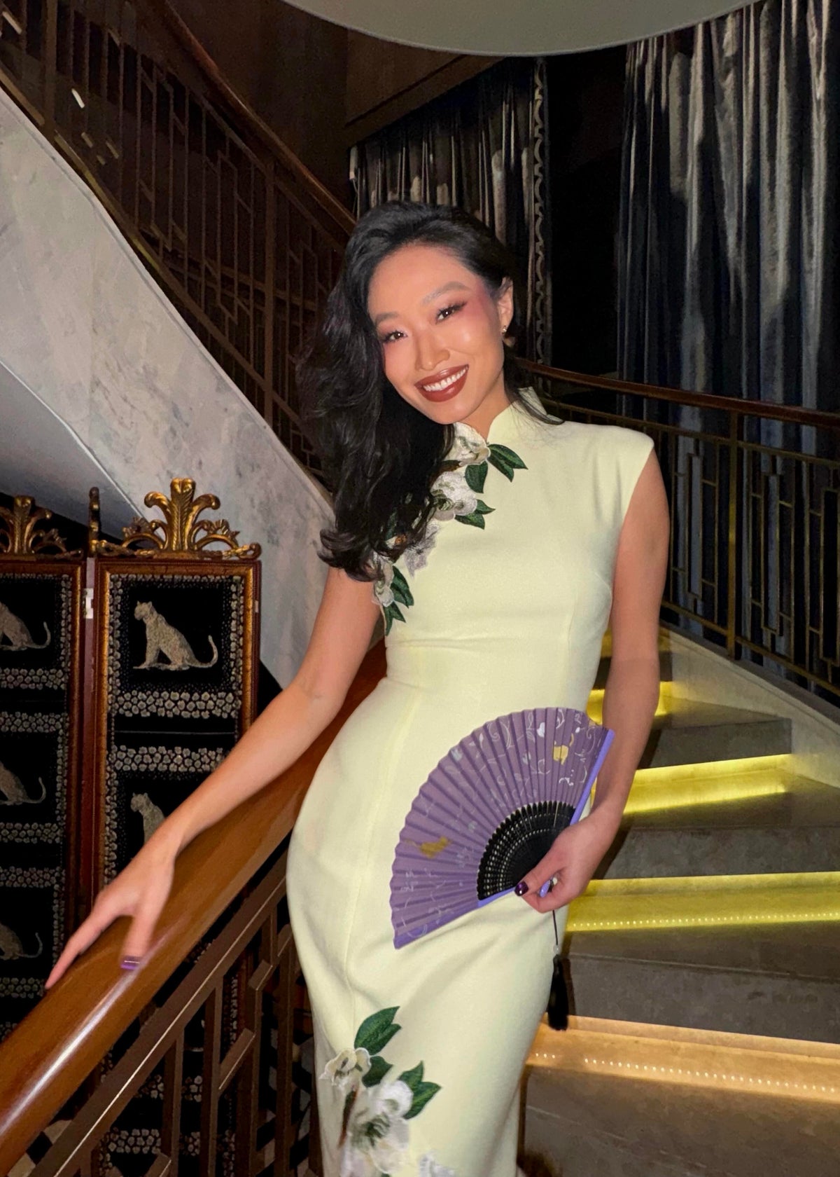 Apricot Rain | Embroidered High-End Modern Qipao (杏雨绣春)
