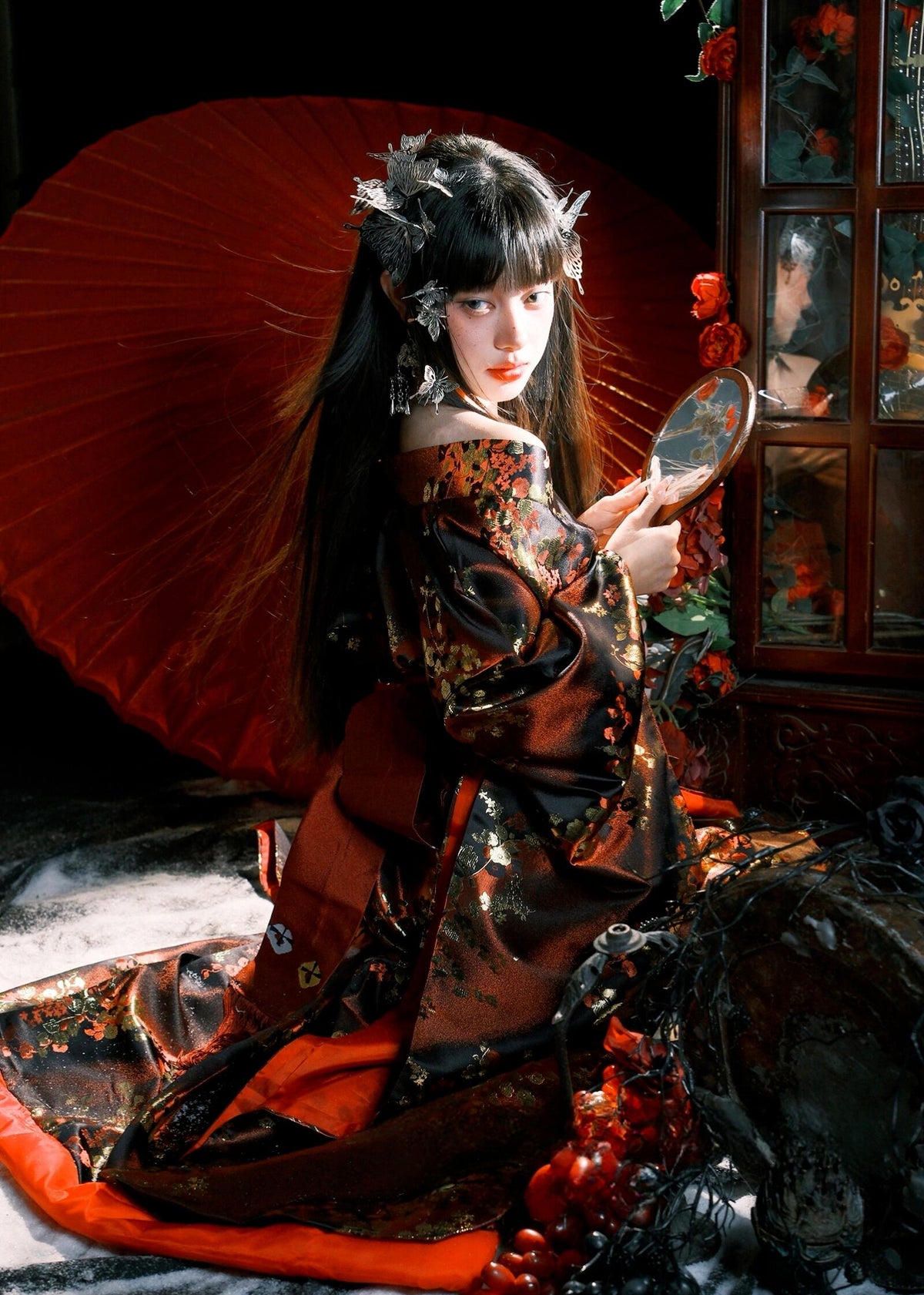 Flowers of Evil | 2-Piece Custom Asian Kimono (恶之花)