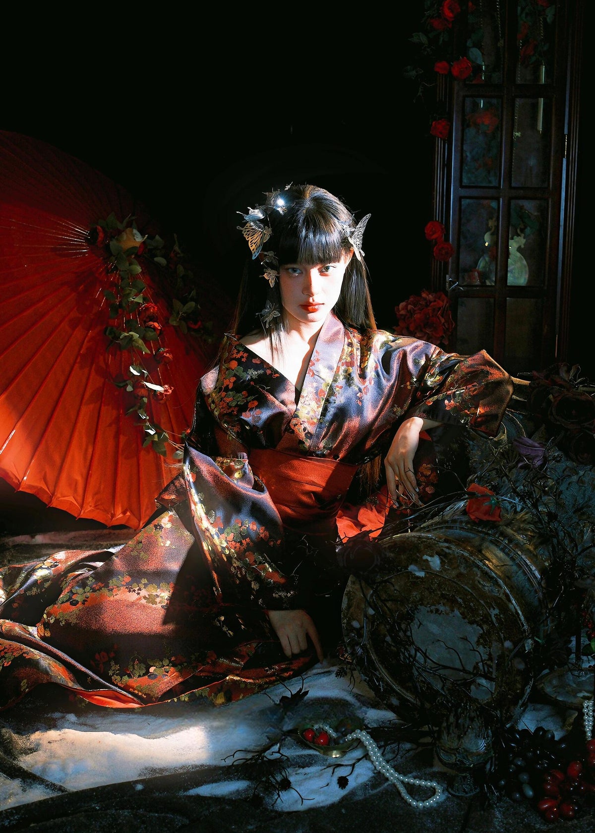 Flowers of Evil | 2-Piece Custom Asian Kimono (恶之花)