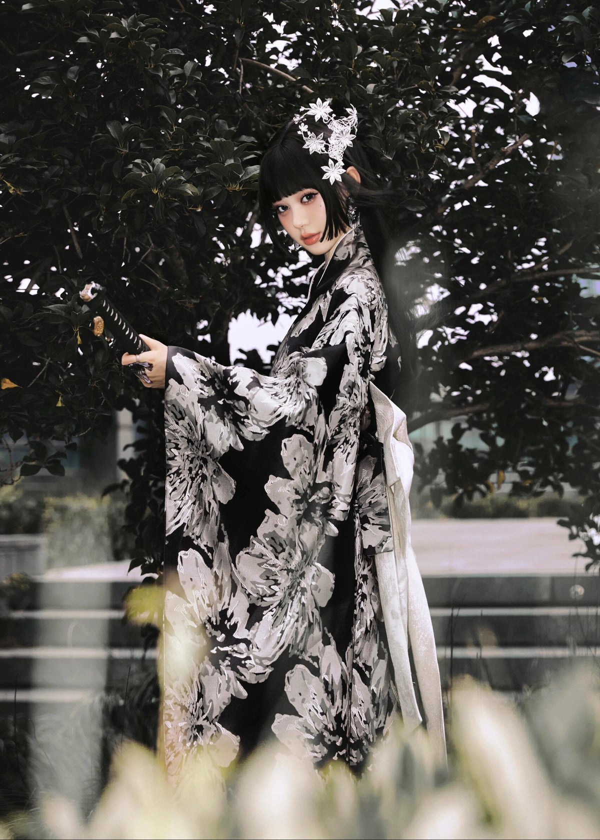 Nightfall | 2-Piece Custom Asian Kimono (夜幕)