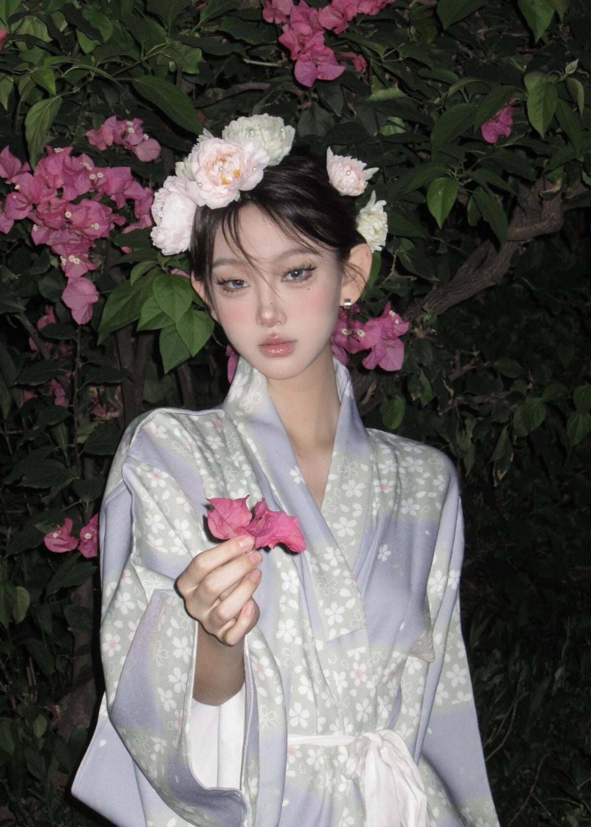 Violet Sakura | 2-Piece Asian Kimono (紫樱)