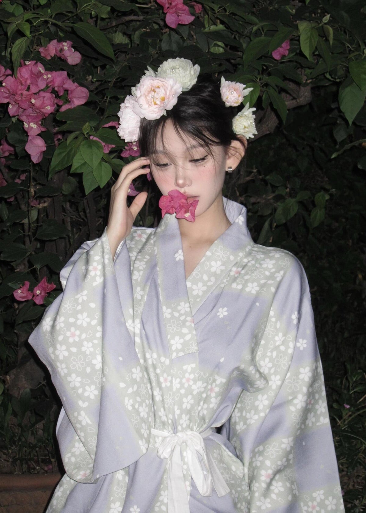 Violet Sakura | 2-Piece Asian Kimono (紫樱)