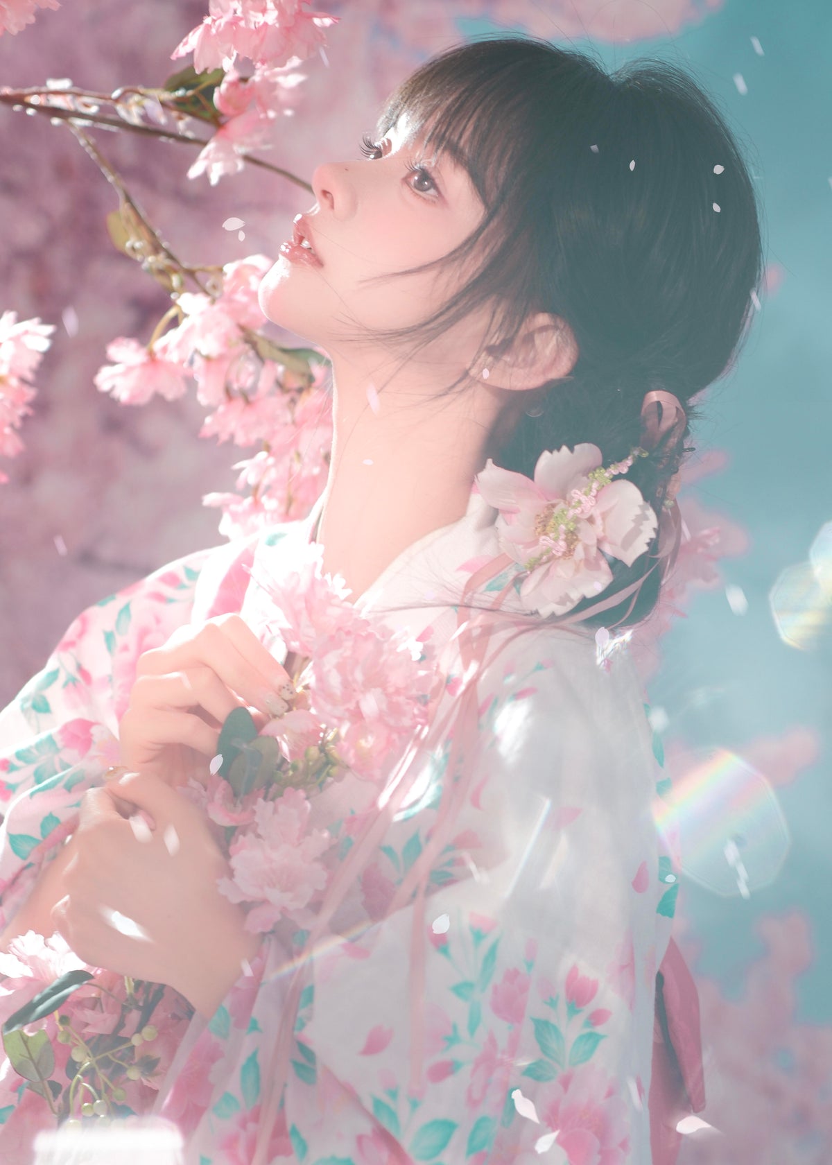 Pink Sakura | 2-Piece Asian Kimono (粉樱)