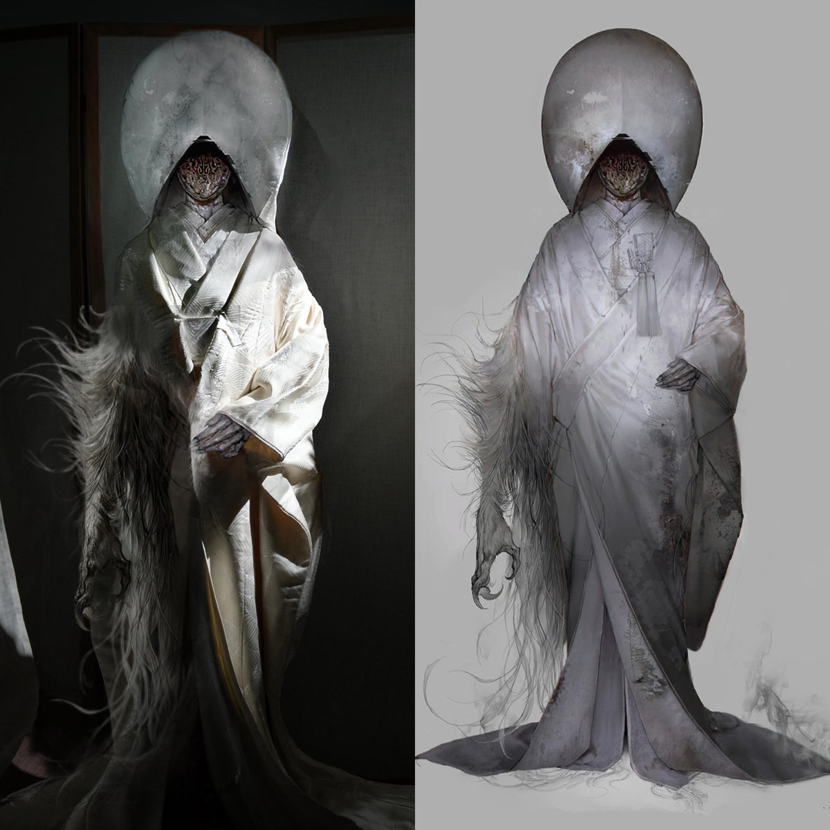 Shiromuku | 4-Piece SILENT HILL f Custom Asian Bridal Kimono (白无垢)