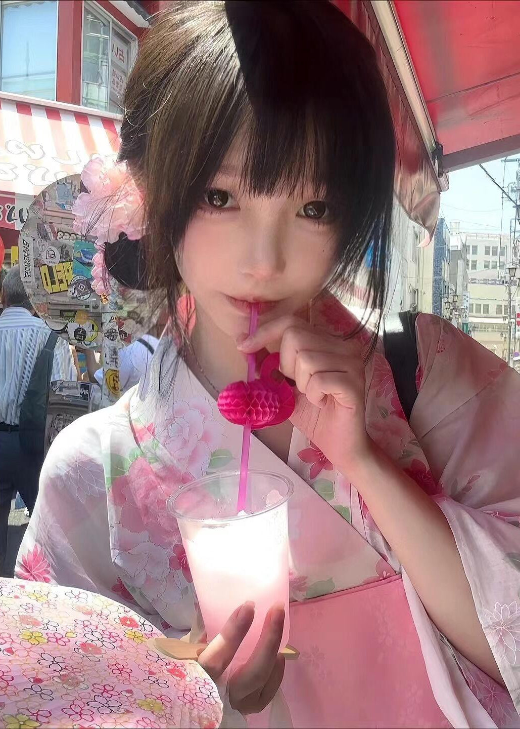 Pink Sakura | 2-Piece Asian Kimono (粉樱)