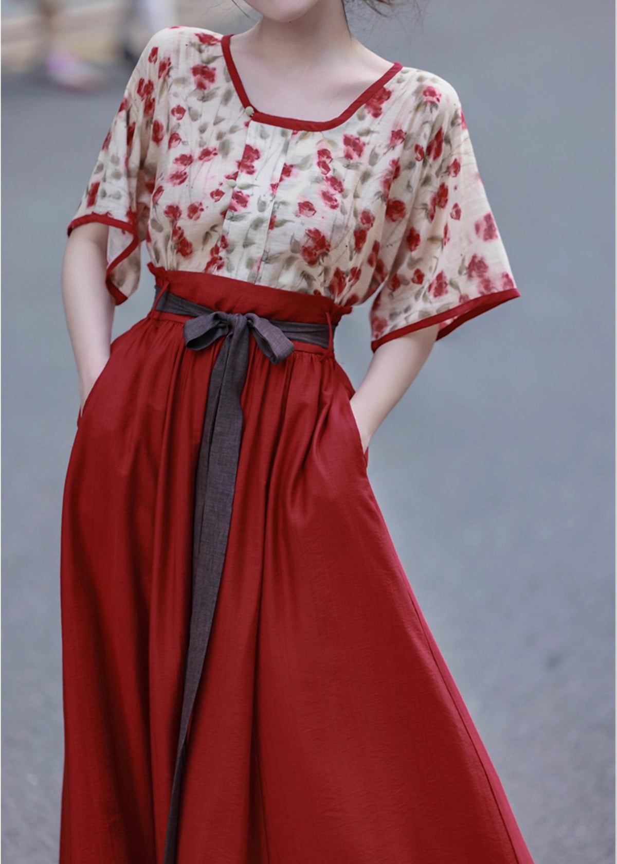 Rose Tea | 2-piece Hanfu Set (玫瑰冰茶)