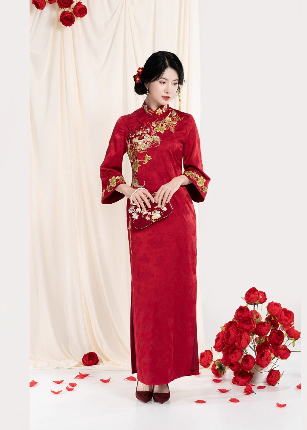 Joyful Union | Modern 2-Piece Wedding Qipao (佳偶之喜)