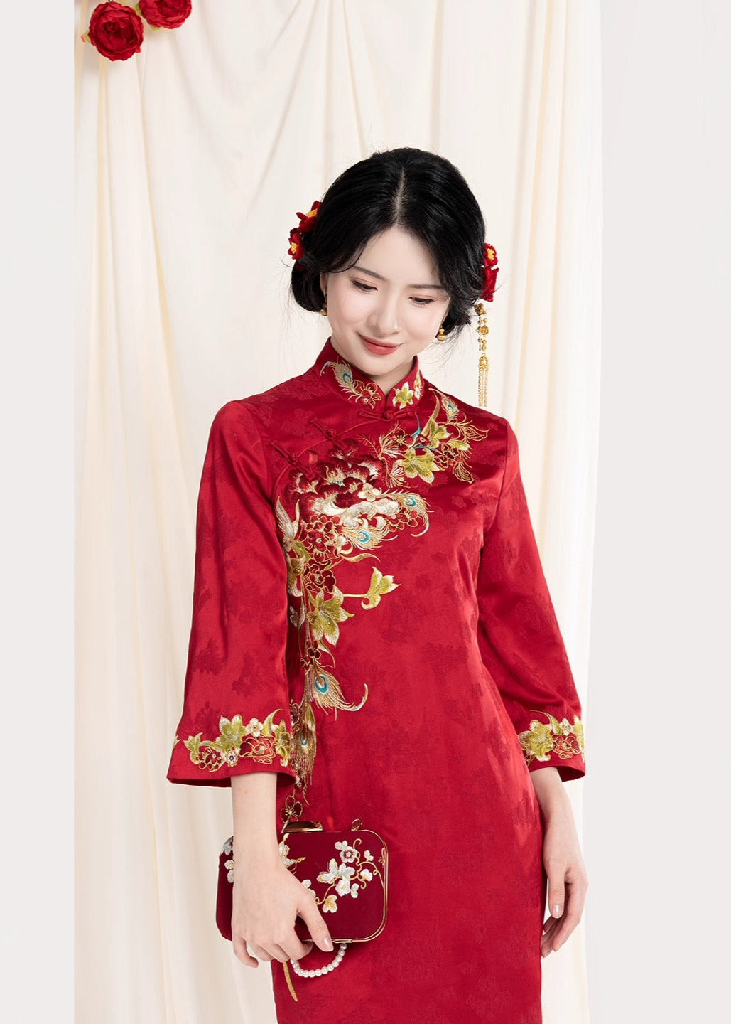 Joyful Union | Modern 2-Piece Wedding Qipao (佳偶之喜)