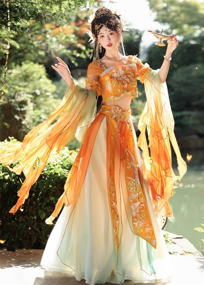 Flying Fairy | 5-Piece West Regions Embroidered Dress (花神)