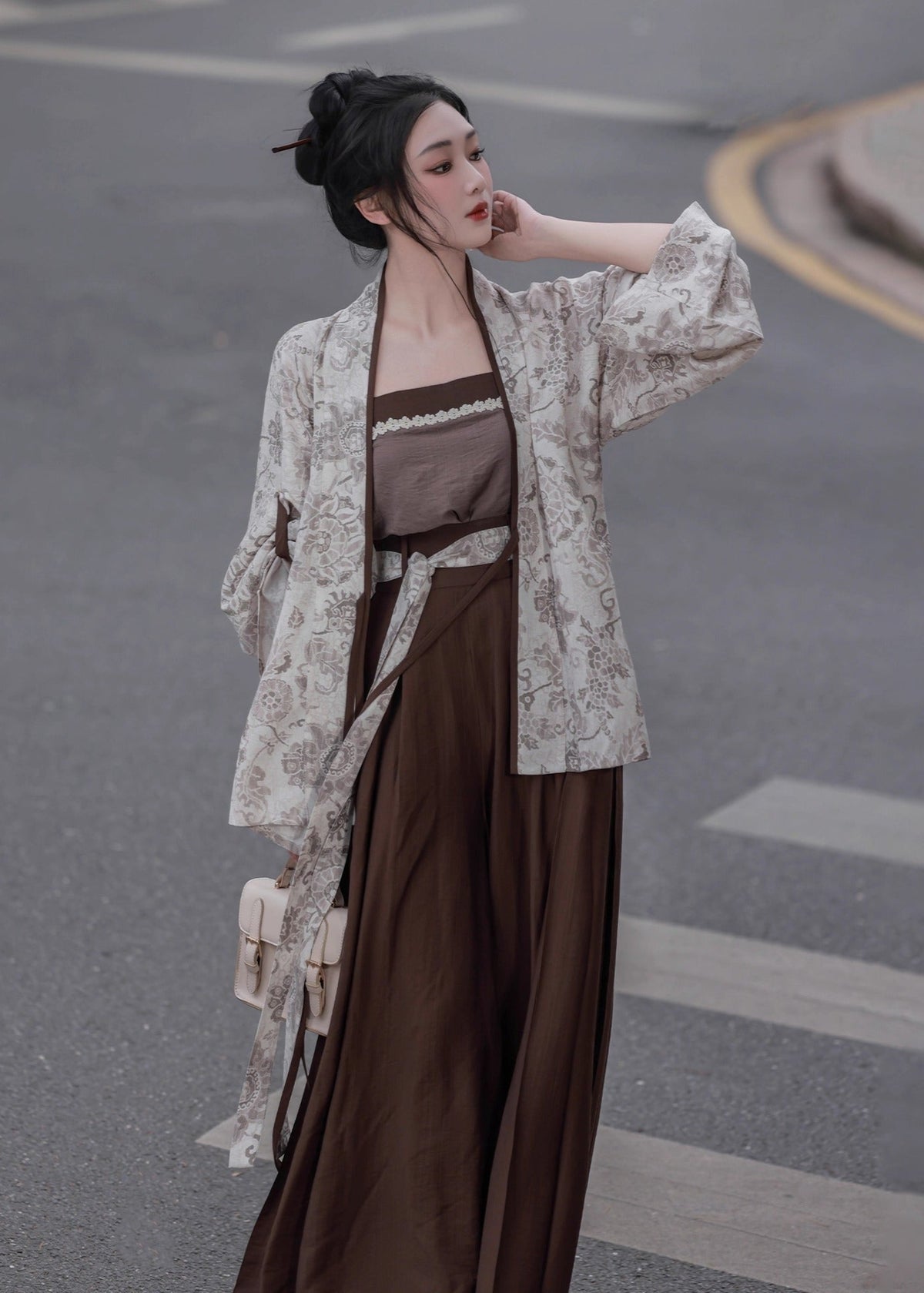 Fall Inkstone | Modern 4-Piece Pants Set (砚秋)