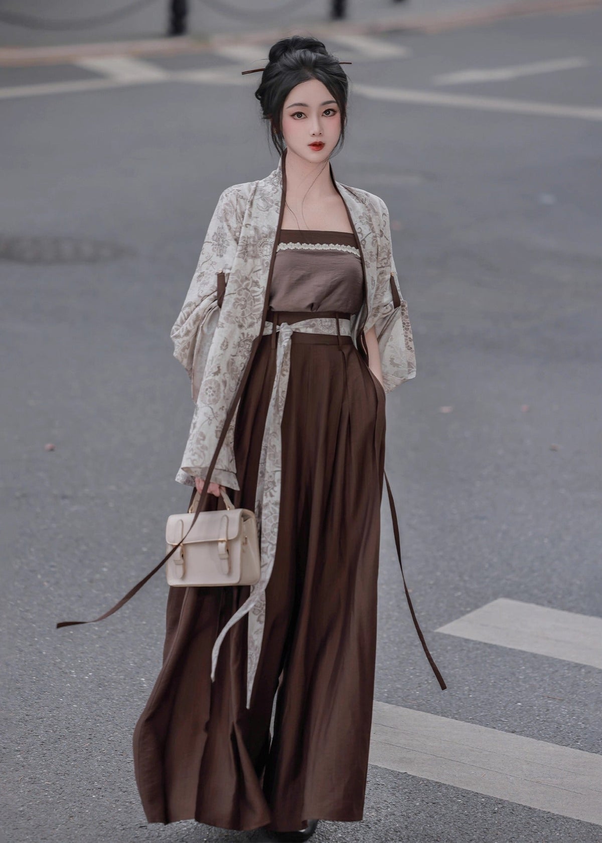 Fall Inkstone | Modern 4-Piece Pants Set (砚秋)